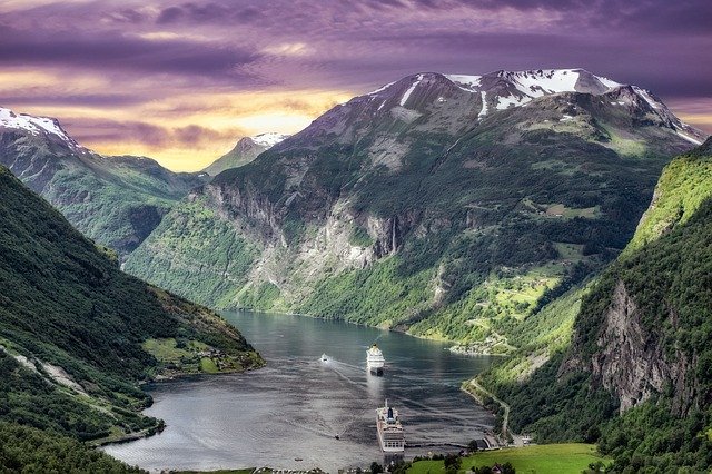 norské fjordy